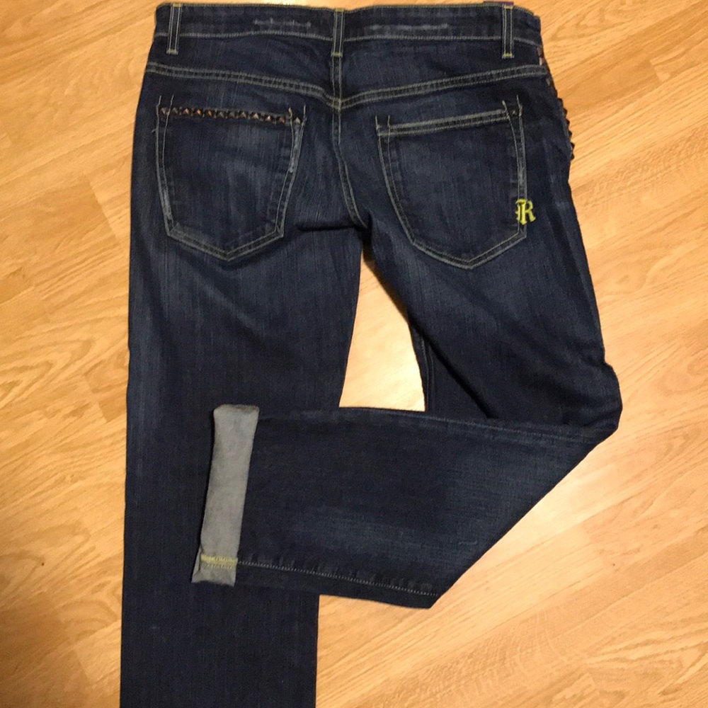Rich & Skinny Studded Boyfriend Jean